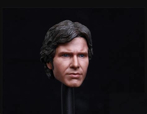 Scale Custom Han Solo Harrison Ford Head Sculpt For Hot Toys Phicen