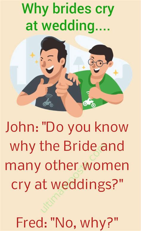 Why Women Cry At Wedding Relationship Jokes Jokes And Riddles Funny