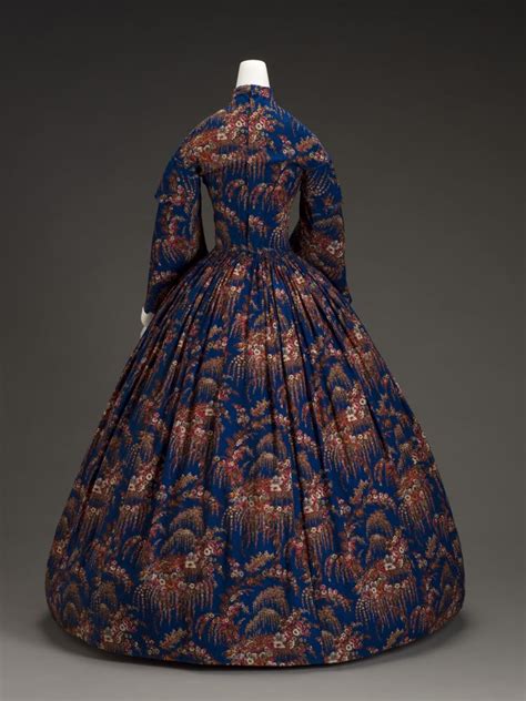 Powder blue striped muslin with pleated bodice. Rate the Dress: 1860s florals - The Dreamstress
