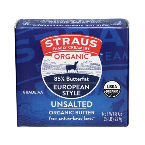 Straus Unsalted Organic Butter Weee