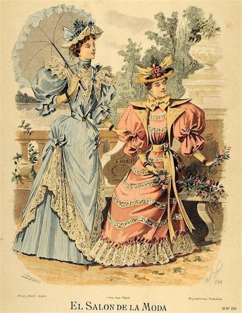 Fashion Plate 1890s Victorian Era Dresses Victorian Era Fashion