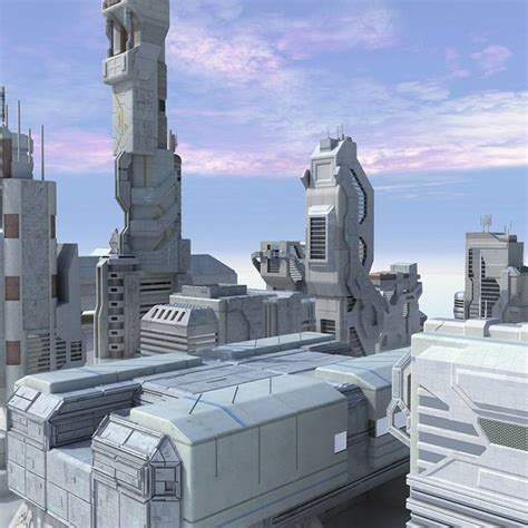Maya Sci Fi Futuristic City