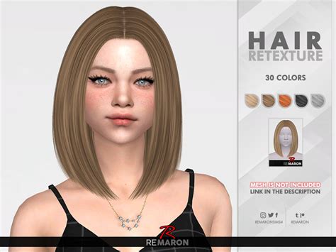 Remarons Olivia Retexture Mesh Needed Sims Hair Sims 4 Sims