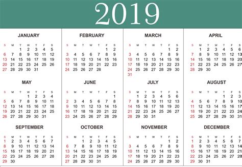 Printable Calendar Year Yearly Blank Calendar With Holidays Free