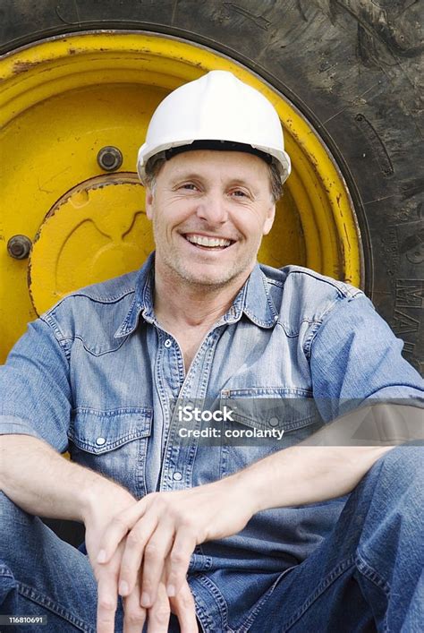 Happy Smiling Construction Worker Stock Photo Download Image Now