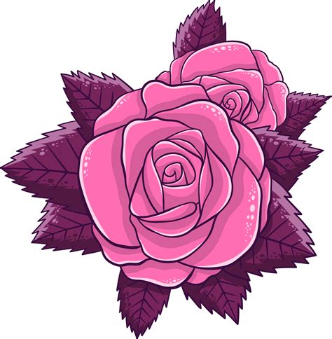 Rose Flower Clipart Design Illustration 9397889 Png