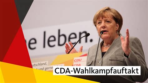 Wahlkampfauftakt Mit Angela Merkel In Dortmund Youtube