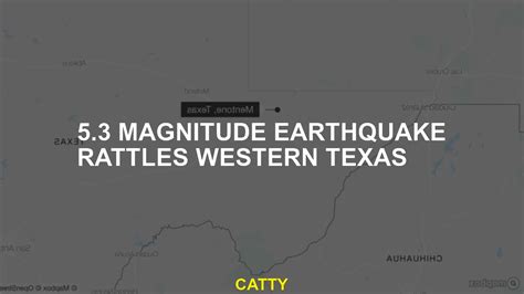 53 Magnitude Earthquake Rattles Western Texas Youtube