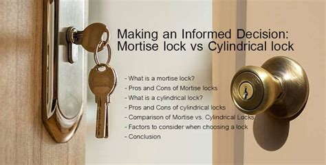 Making An Informed Decision Mortise Lock Vs Cylindrical Lock
