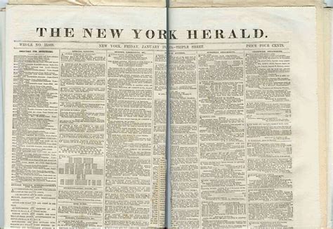 New York New York City Newspaper Title New York Herald Date Jan 23