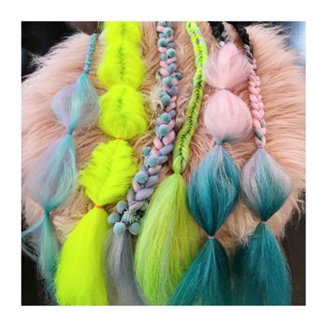 Festival Coachella Hair Neon Braids By Tatiana Karelina Coachella