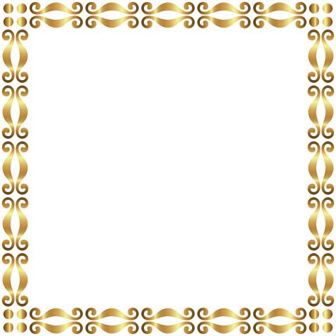 Border Frame Gold Transparent Clip Art Gallery Yopriceville High Images