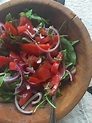 Tomato and Red Onion Salad - Chef Silvia
