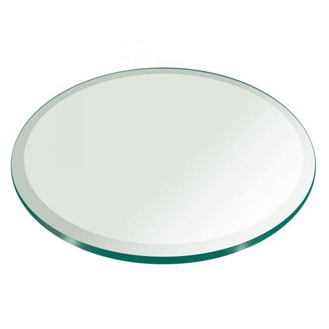 Begin the customization process by picking the desired shape. 30 Inch Round Glass Table Top, 1/4 Inch Thick Clear Tempered Glass With Beveled Edge Polished ...
