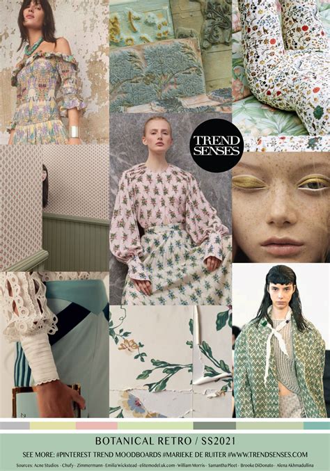 Fashion Vignette Trend Trend Senses Botanical Retro Ss 2021