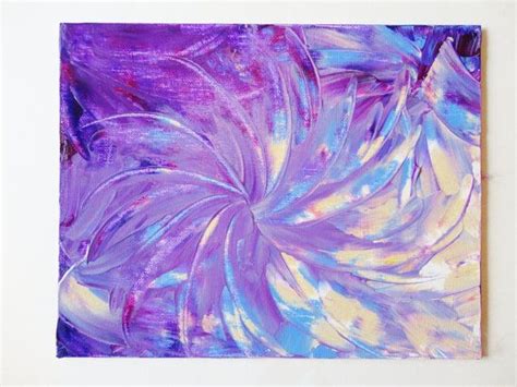 Sale Abstract Purple Painting Free Shipping Original 8 X 10 Etsy