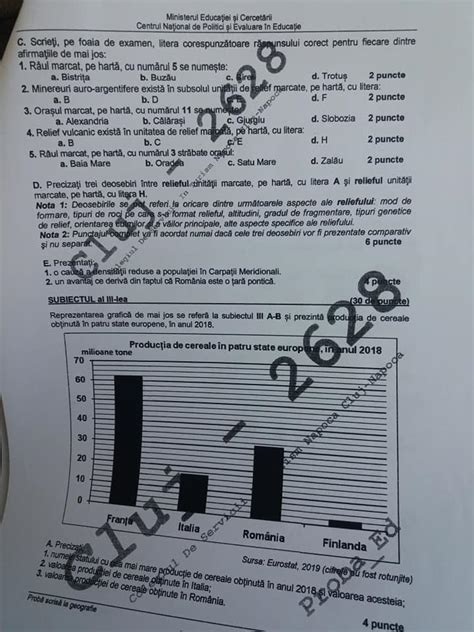 Subiectele sunt create pe baza modelelor oficiale ale ministerului. Subiecte BAC 2020 Geografie. Ce a picat la examen