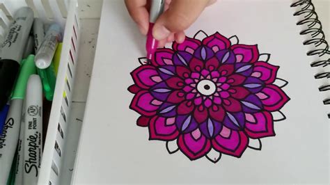 Mandalas Faciles Para Dibujar A Color Tutorial Como Dibujar Un Mandala