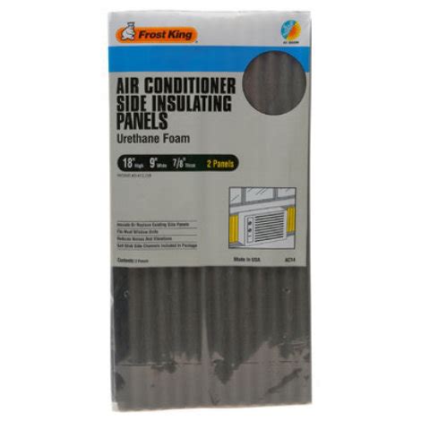 Frost king gray vinyl window air conditioner side panel kit. Frost King Urethane Foam Air Conditioner Side Insulating ...