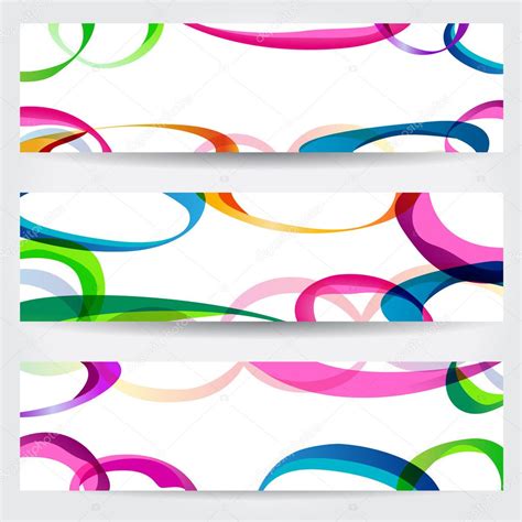 Set Of Colorful Abstract Banners — Stock Vector © Glyphstudio 7121970