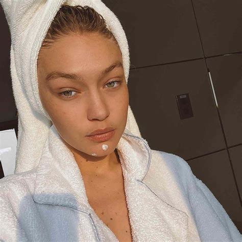 Gigi Hadid Shared The Most Relatable Makeup Free Selfie From Paris