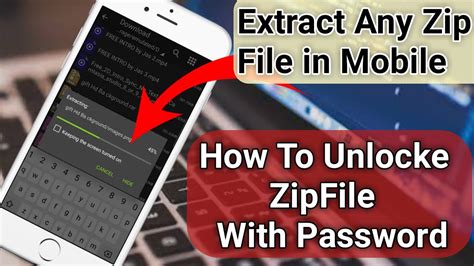 How To Unlock Zip Password Protected Winrarzip File In Mobile