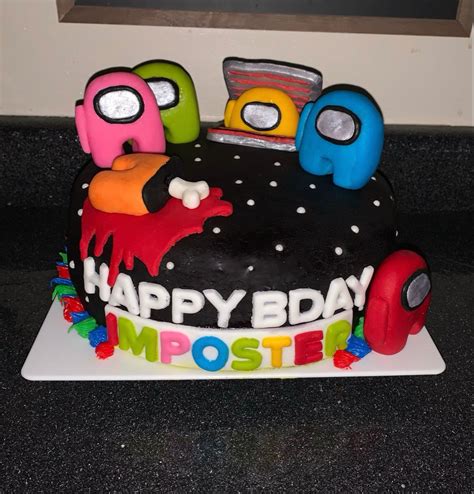 Among Us Imposter Cake Cake Desserts Birthday Cake