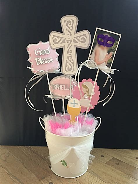 First Holy Communion Table Decoration Centerpieces Name