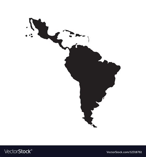 Vector America Latina Map