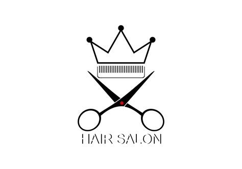 Scissor Hair Salon Logo Vector Gráfico por DEEMKA STUDIO Creative Fabrica