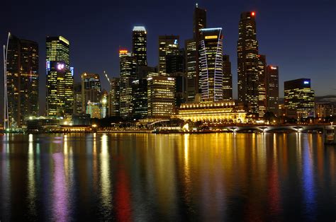 Singapore Night Scenery Andyleophotography Flickr