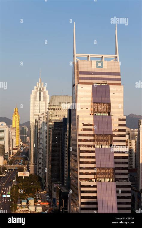 Skyscrapers In Shenzhen City In South China Stock Photo Alamy