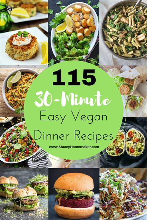 Crockpot & rotisserie chicken meals too! 115 (30-Minutes or Less) Easy Vegan Dinner Recipes the ...
