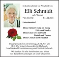 Elli Schmidt | Traueranzeige | trauer.inFranken.de