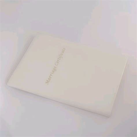 Pu Leather Custom Design Smooth Imprinted Diplomacertificate Cover
