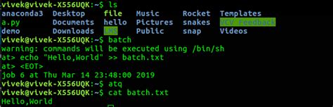 Commande Batch Sous Linux Avec Des Exemples Stacklima