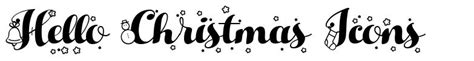 Hello Christmas Icons Font By Zetafonts Fontriver