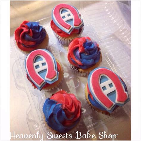 Montreal Canadiens cupcakes by Heavenly Sweets! | Deco cupcake, Hockey ...