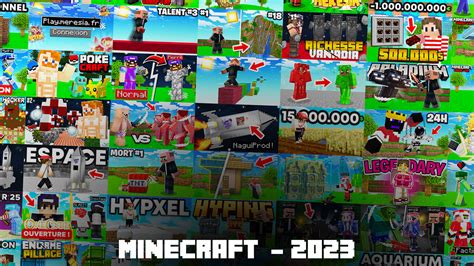 Artstation Minecraft Thumbnails Collections 2023