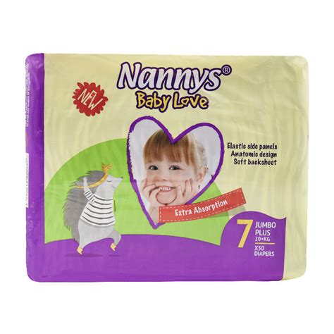 Nannys Baby Love Diapers No7 Jumbo Plus 20 Kg 30 Pieces