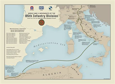 85th Infantry Division Campaign Map Historyshots Infoart