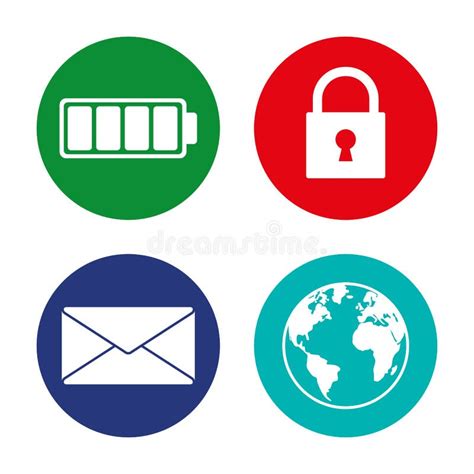 Assorted App Buttons Icon Image Stock Illustration Illustration Of