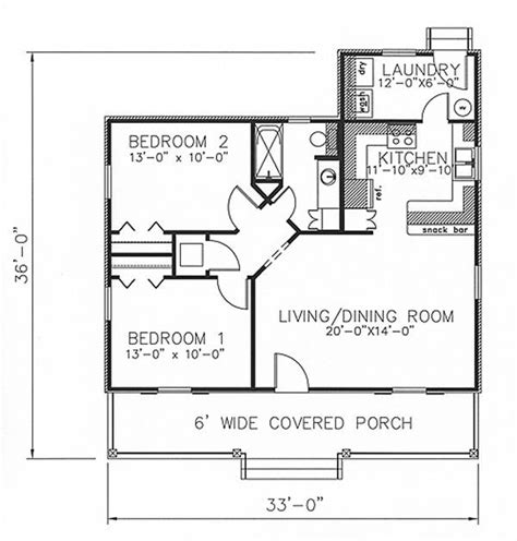 2 Bedroom Bathroom House Plans Under 1000 Sq Ft