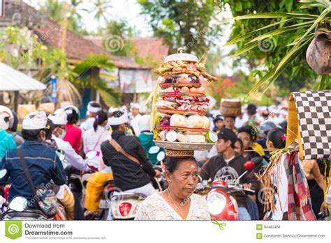 Religious Procession At Pura Besakih Temple In Bali Indonesia Editorial Stock Image Image Of