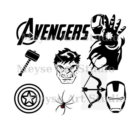 Buy Avengers Svg Marvel Svg Avengers Svg For Cricut Avengers Online In
