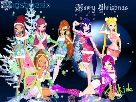 Winx Club Wish You Merry Christmas By Bqbqbqbbbq On Deviantart