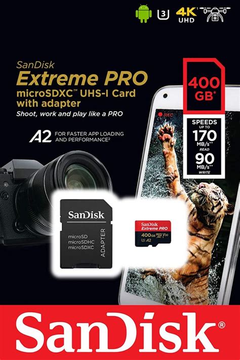 Sandisk Microsdxc A2 170mb 400gb Extreme Pro Exotique