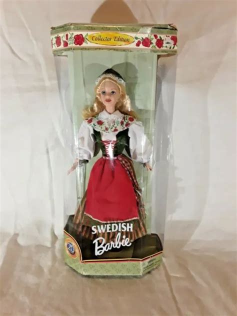 swedish barbie 1999 dolls of the world collector edition 24672 mattel nrfb 44 95 picclick