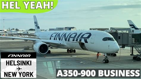 Finnair Business Class A350 🇫🇮⇢🇺🇸【4k Helsinki To New York】finnair