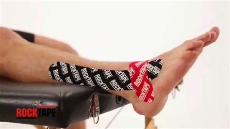 Rocktape Kinesiology Tape Instructions For Inversion Sprain Youtube